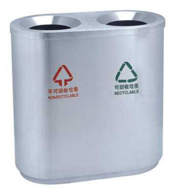 JP08機(jī)場(chǎng)商場(chǎng)不銹鋼分類桶